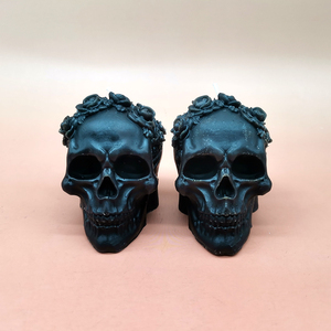 Velas con Forma de Calavera, Decoración de Terror y Novedosa, Velas Decorativas Temáticas para el Hogar, Accesorios para Fiestas de Halloween y Navidad - Product Image 2