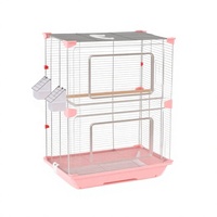 Cage à oiseaux, grande cage de paysage pour animaux de compagnie, cage d'élevage ornementale entièrement transparente, fournitures pour animaux de compagnie d'intérieur pour perroquets