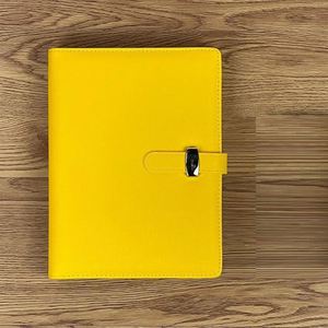 Notebook A6 Loose-<b>leaf</b> Book 35326 Memo Book 6-hole with Buckle PU Leather <b>Paper</b> Cover Corporate Office Memo Notebook - Product Image 5