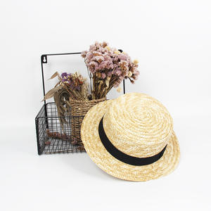 <span class=keywords><strong>หมวก</strong></span>สานปีกกว้างทรงแบน สำหรับผู้ชายและผู้หญิง ทำจากฟางข้าวสาลี เหมาะสำหรับกิจกรรมกลางแจ้ง ป้องกันแสงแดด - Product Image 3
