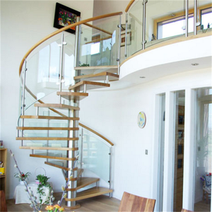 DAIYA-<span class=keywords><strong>Escalera</strong></span> de <span class=keywords><strong>escalera</strong></span> compacta, kits de <span class=keywords><strong>escalera</strong></span> de espiral, barandilla de vidrio - Product Image 1