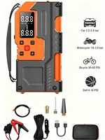 1500A Jump Starter with 150PSI Tire Inflator, 8000mAh Portable Air Compressor, 120W Fast Inflation, LED Light for Car Emergency