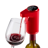 Aireador y Decantador de Vino Eléctrico de Plástico, Dispensador de Licor y Whisky con Recarga USB, Dispensador de Vino Tinto de Lujo
