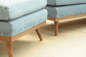 Nuevo estilo moderno de madera moderno cómodo sofá conjunto con taburete <span class=keywords><strong>precio</strong></span> barato al por mayor en forma de L esquina relajarse sofá de mezclilla - Product Image 3