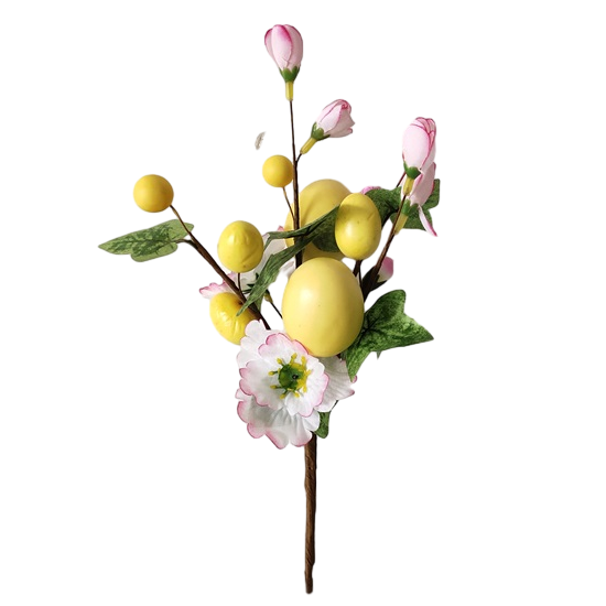 Easter Picks Artificial Leaves Rabbit Carrot