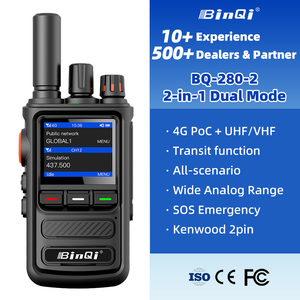 Radio PoC Binqi 280-2 double mode 4G UHF VHF analogique numérique longue portée avec carte SIM universelle pour tous les scénarios - Product Image 1
