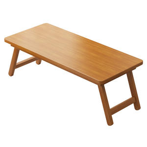 Table basse moderne et simple en bambou, table d'étude basse pour fenêtre ou balcon, idéale pour siège au sol ou en <span class=keywords><strong>baie</strong></span> de fenêtre. - Product Image 1