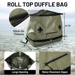 Free sample 45 Liter Roll <b>Top</b> <b>Tool</b> Bag Waterproof Dry Duffle for Kayaking Rafting Boating Hiking Riding Tail Type - Product Image 4