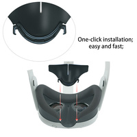 Coussinet nasal en silicone occultant pour casque VR 3, modèle exclusif 2025, avec conception anti-lumière et protectrice