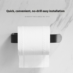 Porte-<span class=keywords><strong>papier</strong></span> <span class=keywords><strong>toilette</strong></span> moderne sans perforation, porte-rouleau de <span class=keywords><strong>papier</strong></span> <span class=keywords><strong>toilette</strong></span>, porte-serviettes de salle de bain, crochets de rangement - Product Image 2