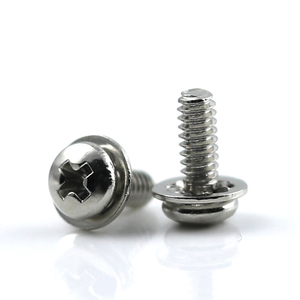 4-40x5 mét kẽm mạ thép không gỉ Pan Head Phillips lắp ráp máy sem ốc vít với nội bộ răng khóa máy giặt - Product Image 5