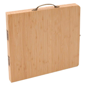 Bamboo Foldable <b>Cheese</b> Board <b>Set</b> With <b>Knives</b> Portable Serving Tray For Fruit Snacks And <b>Cheese</b> - Product Image 5