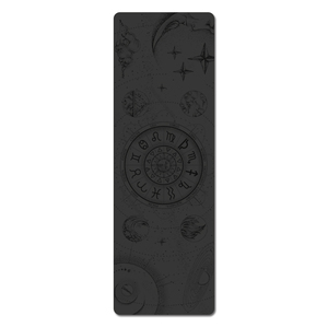 Tapete de Yoga Antideslizante de Gamuza Plegable con Diseño de Constelaciones Zodiacales de Géminis y Piscis, Impresión Personalizada del Signo Zodiacal - Product Image 4