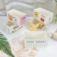Boîte d'emballage personnalisée biodégradable de qualité alimentaire Fundom pour bagels, pains, sushis, sandwichs et petit-déjeuner