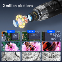 Microscope électronique OEM de haute qualité multifonctionnel 1000X avec écran IPS de 4,3 pouces, résolution 2MP 1080p, compatible Windows/Mac