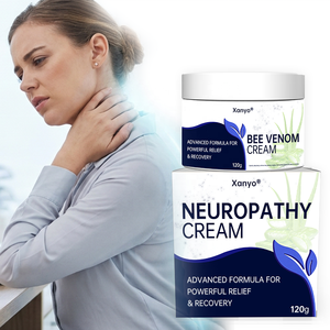 Crème pour neuropathie naturelle 120g, marque privée OEM, légère, pour pieds, jambes et articulations, soulagement maximal <span class=keywords><strong>de</strong></span> la <span class=keywords><strong>douleur</strong></span>, crème pour les nerfs - Product Image 1
