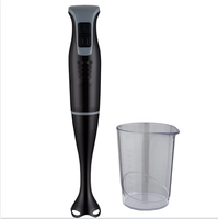Mini mélangeur de bâton en plastique portatif avec mélangeur de fruits à immersion électrique à bouton-poussoir facile à contrôler pour les smoothies à usage domestique