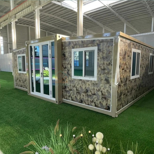 Maisons préfabriquées Maison pliante préfabriquée <span class=keywords><strong>Conteneur</strong></span> <span class=keywords><strong>par</strong></span> ensemble 20 pieds 40 pieds Double Wing Extension Room - Product Image 5
