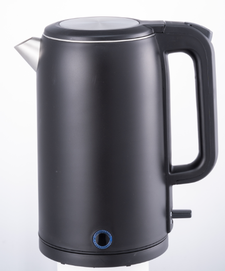 Stainless Steel Double Wall Electric Water Kettle Cool Touch & Cordless Kettle with Overheating Protection