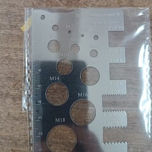 Jeu de rubans à mesurer en acier inoxydable 304 pour la mesure transfrontalière, mesure précise du pas de vis et du diamètre des vis - Product Image 2