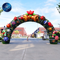 Arche de Noël gonflable personnalisée pour la publicité extérieure, idéale pour les décorations d'événements et de festivals