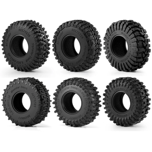 Juego de Neumáticos de <span class=keywords><strong>Goma</strong></span> de 1.1/1.3 Pulgadas Diseñados para TRX4M 1/18 SCX24 1/24, Reparación de Autos RC, Mejora de Neumáticos, Piezas Todoterreno - Product Image 4