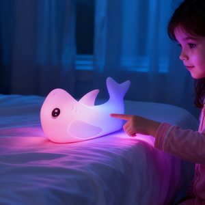 Silicone Morbido Novità Animale Luce Notturna Ricaricabile Lampada da Infermiera da comodino in Silicone Squishy Luce Notturna per Bambini - Product Image 1