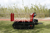 Mini tombereau sur chenilles hydraulique complet et chargeur rétrocaveuse BY1000M avec boîte de vitesses fiable, roulement à haute efficacité pour utilisation agricole