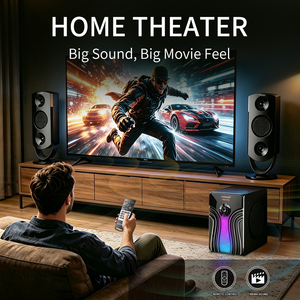 Altavoz <span class=keywords><strong>para</strong></span> Juegos RGB con <span class=keywords><strong>Subwoofer</strong></span> de 5.25 Pulgadas, Sistema de Sonido Multimedia con Cable de 2.1 Canales <span class=keywords><strong>para</strong></span> <span class=keywords><strong>PC</strong></span>, <span class=keywords><strong>para</strong></span> Jugadores Profesionales - Product Image 3