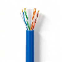 Câble réseau LAN Cat6 UTP FTP 4 paires 8 conducteurs en cuivre massif 1 Gbit/s Gigabit 305 m 1000 pi pour boîtier de tirage, commutateur, routeur, serveur, rack