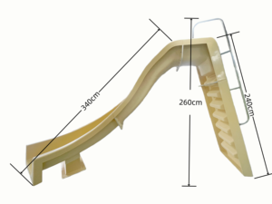 Tobogán de Agua <span class=keywords><strong>Residencial</strong></span> de Fibra de Vidrio para Casa o Villa, Piscina Duradera Resistente a los Rayos UV, Personalizable, Seguro para Exteriores - Product Image 2