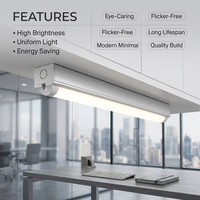 Éclairage LED à économie d'énergie ETL SAA, 3 températures de couleur, 50 000 heures, garantie 5 ans, IP20, IRC>80, alliage d'aluminium, PF 0.95, 80 lumens, sans entretien