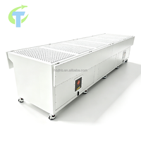 Banc de ponçage industriel avec roulettes de nivellement Footmaster, efficacité de collecte de poussière de 99 %