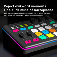 Carte son professionnelle G1 pour diffusion en direct avec effets multiples et fonction d'annulation du bruit pour le streaming en direct