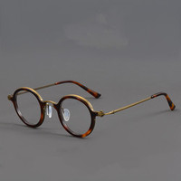 Monture de lunettes de vue rétro tendance 100% fabriquée à la main au Japon, ultra légère en acétate, unisexe, italienne