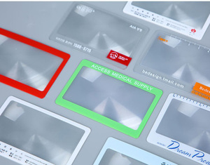 소매 및 도매를위한 공장 도매 신용 카드 돋보기 PVC 사용자 정의 로고 인쇄 트렌드 제품 - Product Image 5