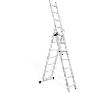 <span class=keywords><strong>Échelle</strong></span> polyvalente 3x12 réglables, <span class=keywords><strong>échelle</strong></span> d'extension, <span class=keywords><strong>3</strong></span> pièces en aluminium, <span class=keywords><strong>échelle</strong></span> combinée, charge max 150kg - Product Image 4