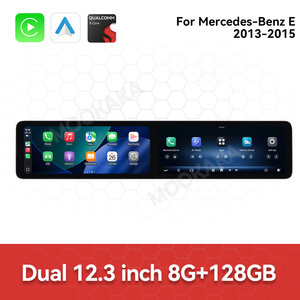 MOOKAKA pemutar Multimedia mobil Dual 12.3 inci Android 14, pemutar DVD mobil Mercedes Benz E 2013-2015 nirkabel GPS mobil - Product Image 6