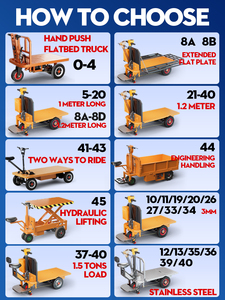 신형 2025년형 전동 플랫폼 운반 카트: 화물 이송용 모터 구동 평판 핸드카트 - Product Image 5