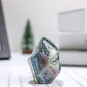 Pierre naturelle en gros : Jaspe Océanique, forme libre, torche de cristal flamboyante pour la décoration - Product Image 5