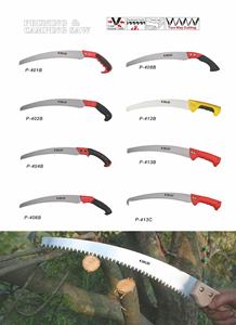 Double <b>Edge</b> Curved Handle Hand Saw with <b>Plastic</b> Handle 65MN Blade Safety Design 0.35KG Lightweight Small <b>Garden</b> Pruning Tool - Product Image 3