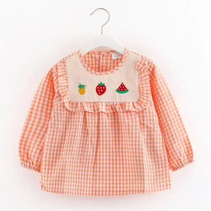 Vente directe d'usine logo personnalisé alimentation <span class=keywords><strong>tablier</strong></span> d'école peinture art enfant bébé enfants blouse <span class=keywords><strong>tablier</strong></span> - Product Image 4