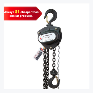 Factory Price High Quality <strong>Manual</strong> Hand Operated Chain <strong>Hoist</strong> 1 Ton Portable <strong>Manual</strong> Lifting Block - Product Image 1