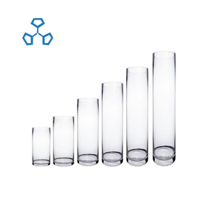 Vaso Alto in <span class=keywords><strong>Vetro</strong></span> Trasparente Contemporaneo <span class=keywords><strong>per</strong></span> Fiori da Pavimento <span class=keywords><strong>per</strong></span> Matrimoni Altezza 30-60cm Diametro 10-30cm - Product Image 2