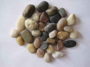 Unpolished Black <strong>River</strong> Pebble Landscape <strong>Stone</strong> by Refine <strong>Stone</strong> Natural Round Cobble <strong>Polished</strong> Finish - Product Image 5