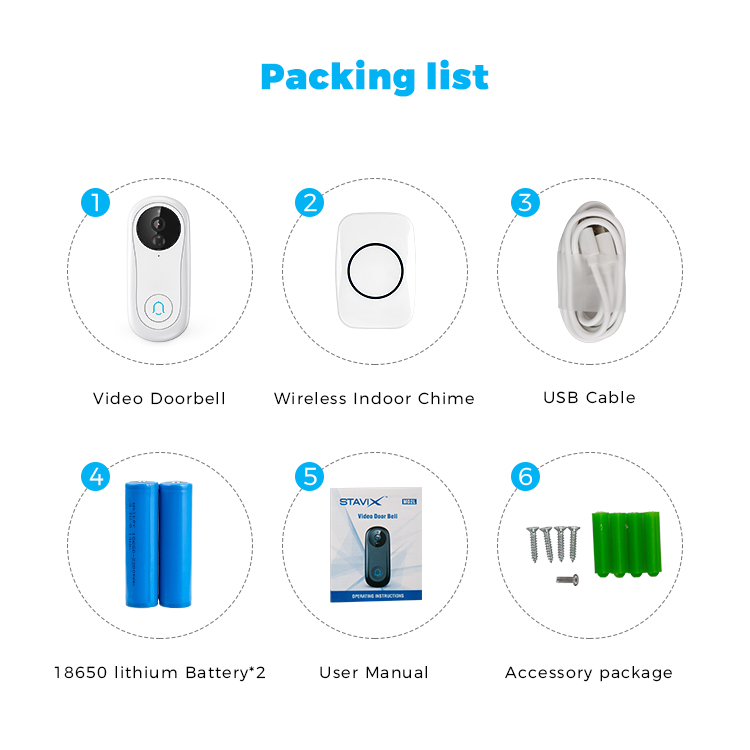 Умная метка частного назначения дверной Звонок камера Wi-Fi новинка беспроводной звонок Домофон Pir детектор движения визуальный умный HD Smartlife с видео цветовая температура