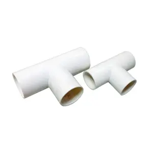 16mm 20mm 25mm 32mm 40mm Equal Tee PVC Plastic Electrical Pipe fittings