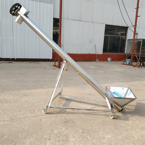 Convoyeur hélicoïdal industriel incliné, alimentateur à vis sans fin 5,5 kW 380 V, vitesse réglable, durable pour usine de fabrication - Product Image 2