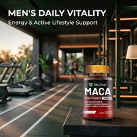 Capsules de racine de maca pour hommes adultes - Complément énergétique et vitalité à base de plantes naturelles avec Ashwagandha, Ginseng et Tribulus