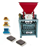 Béton de ciment creux automatique mobile pavage portable petit mini bloc générateur diesel manuel machines de fabrication de briques
